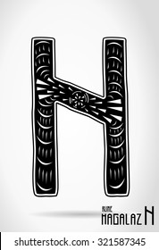 Nordic rune HAGALAZ