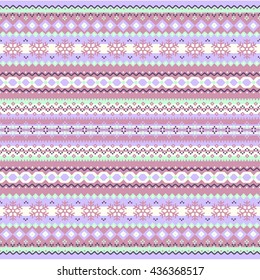 Nordic seamless knitted pattern 