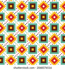 Nordic shape Seamless Pattern Design. Vector Illustration.