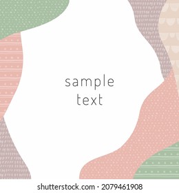 Nordic style pattern frame material