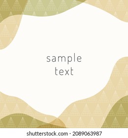 Nordic style pattern frame material