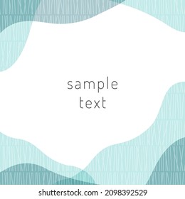 Nordic style pattern frame material