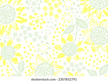 Nordisches Muster für Sonnenblumen