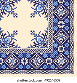 Nordic tradition pattern scarf