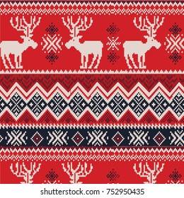 Nordic traditional pattern. wallpaper, textile, web, cards. Ethnic pattern. Border ornament. Native american design, Navajo. Mexican motif, Aztec ornament