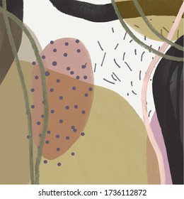 Nordic watercolor texture. Creative template design for wall art, poster, web banner, stories, label, invitation. 