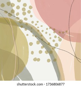 Nordic watercolor texture. Creative template design for wall art, poster, web banner, stories, label, invitation. 