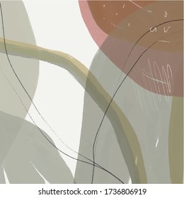 Nordic watercolor texture. Creative template design for wall art, poster, web banner, stories, label, invitation. 