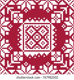 Nordic winter seamless pattern