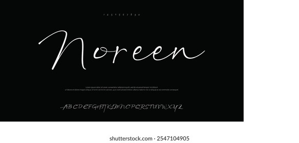 Noreen Modern Bold Font. Sans Serif Font. Regular Italic Uppercase Lowercase Typography urban style alphabet fonts for fashion, sport, technology, digital,