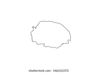 Norfolk County outline map England region United Kingdom state country