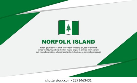 Norfolk Island Flag Abstract Background Design Template. Norfolk Island Independence Day Banner Cartoon Vector Illustration. Norfolk Island