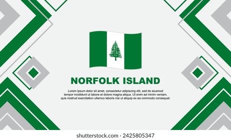 Norfolk Island Flag Abstract Background Design Template. Norfolk Island Independence Day Banner Wallpaper Vector Illustration. Norfolk Island Background