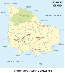 Norfolk Island Map