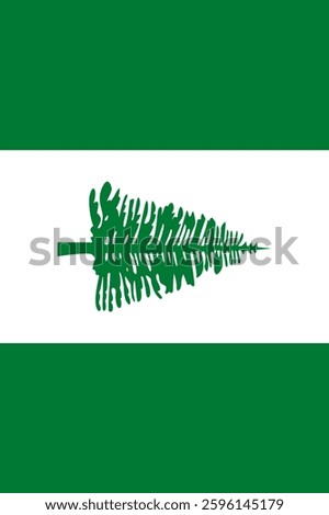 Norfolk Island Vertical Flag, Vertical Flag Norfolk Island