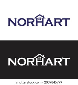 Norhart Home Builders Logo Design  