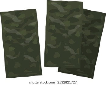 Nori （toasted seaweed ）vector illustration