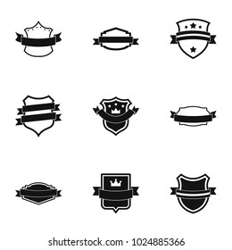 Norm icons set. Simple set of 9 norm vector icons for web isolated on white background