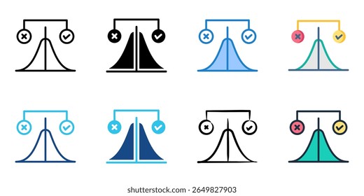 Norm referenced icon set multiple style collection 
