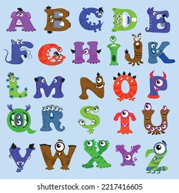 Normal Alphabet Icon Set Design