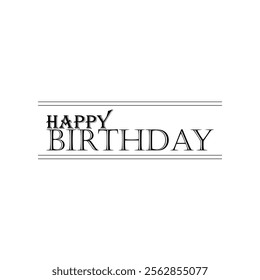 Normal birthday wish vector template .