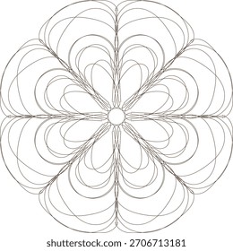 ein normales schwarzes Mandala