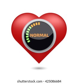 Normal blood pressure digital concept