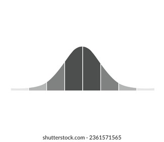 Normal Distribution Concept Design. Vector Illustration.