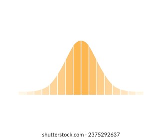 Normal Distribution Concept Design. Vector Illustration.