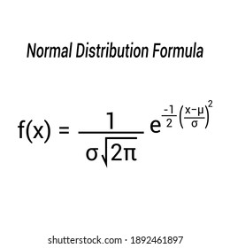 normal distribution formula. math formula