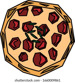 normal everyday Pizza that could be found in any pizza restaurant
