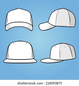 Normal and fitted caps