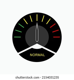 Normal Indicator Icon. Proper or Worth Sign, Symbol Under Control - Vector.