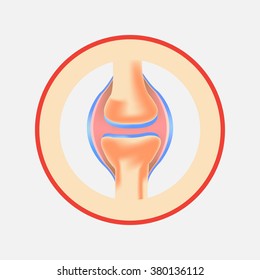 normal joint, Vector illustration