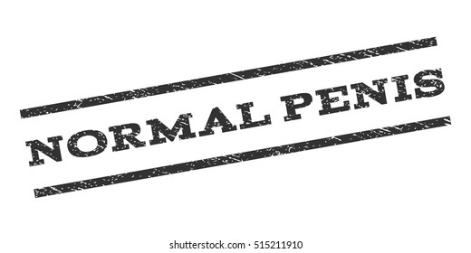 Normal Penis watermark stamp. Text tag between parallel lines with grunge design style. Rubber seal stamp with dust texture. Vector color ink imprint on a white background.