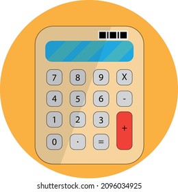 A normal plastic calculator with solar cell