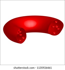 normal red blood cells vector icon.