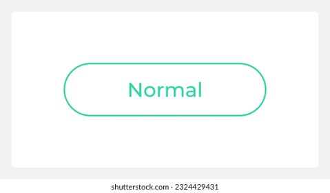 Normal register button state UI element template. Editable isolated vector dashboard component. Flat user interface. Visual data presentation. Web design widget for mobile application with light theme