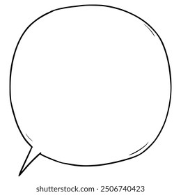 normal speech balloon text comic illustration hand drawn vector