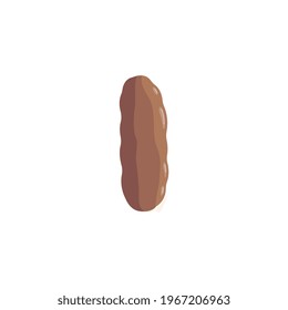 Normal stool condition at medicine bristol scale. Human brown excrement with health digestive tract. Flat vector illustration isolated on white.