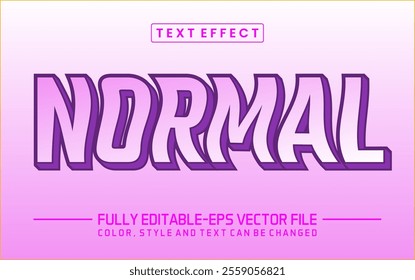 Normal text editable style effect