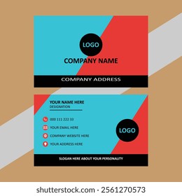 NORMAL VISITING CARD TEMPLATE VECTOR ART