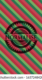 Normalise christmas style emblem. Vector Illustration. Detailed.