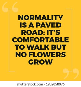 Normality is a Paved Road 