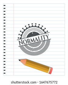 Normality with pencil strokes. Vector Illustration. Detailed.