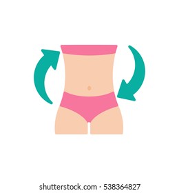 Normalization of digestion. Waist and hips