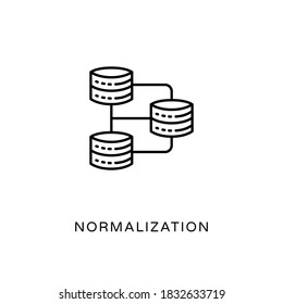 Normalization icon in vector. Logotype