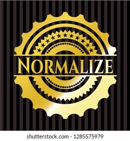 Normalize gold emblem or badge