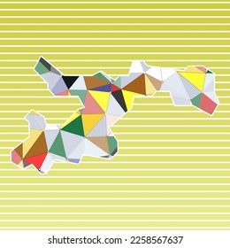 Norman Island vector illustration. Norman Island design on gradient stripes background. Attractive vector illustration.