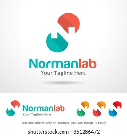 Norman Lab Letter N Logo Template Design Vector